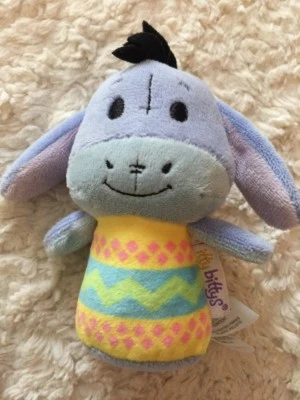 Hallmark Itty Bittys Eeyore Winnie The Pooh Purple Fleece Stuffed Animal Toy - Image 1 of 4