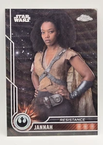 2023 Topps Chrome Star Wars #78 Naomi Ackie as Jannah Black Wave Refractor - Picture 1 of 2