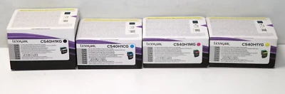 Lexmark C540H1KG/MG/YG/CG für C540, C543, C544,546,548 X543, X544 Toner 4er Set - Bild 1 von 2