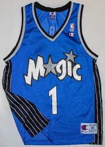 Vintage 1990s Champion Tracy McGrady Orlando Magic Basketball Jersey Size 40/SML - Picture 1 of 8