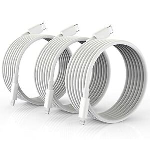 USB C to Lightning Cable 10FT 3Pack 【Apple MFi Certified】 iPhone Fast Charger...