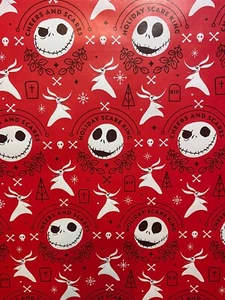 DISNEY NIGHTMARE BEFORE CHRISTMAS WRAPPING PAPER - 20 SQ FT - NEW - Picture 1 of 2