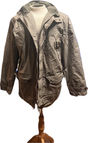 UNDERCOVER Cappotto Woolrich Fienile Collare Velluto a coste Uomo Grande Esercito Verde Tasche Segrete