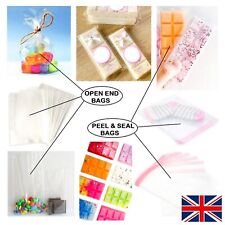 Small Clear Cellophane Sweet Gift Cello Bags for Wax Melts Card Food Wrap Party 