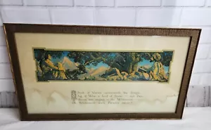 Original 1917 MAXFIELD PARRISH 'Rubaiyat' Book of Verses C.A. Crane LITHOGRAPH - Picture 1 of 6