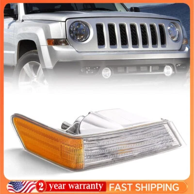 Front Turn Signal Light Cover Side Marker Corner Lamp for 2007-2017Jeep Patriot Foto 1 de 3