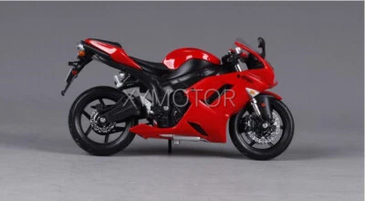 1:12 Maisto Kawasaki Ninja ZX-6R Diecast Motorcycle Model Bike 31155 Red - Immagine 1 di 4