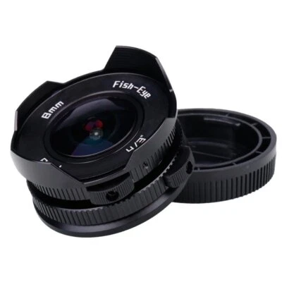 8mm f/3.8 Wide Angle Fisheye Lens FOR Panasonic Olympus Micro4/3 GH1/2 E-M1E - Image 1 of 4