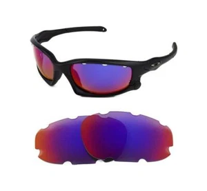 POLARIZED REPLACEMENT LIGHT RED VENTED LENS FOR OAKLEY SPLIT JACKET SUNGLASSES - Picture 1 of 5