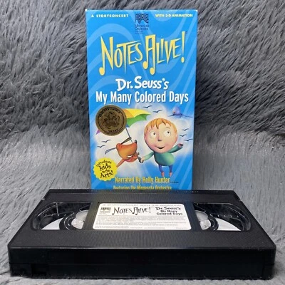 Dr Seuss’s Notes Alive My Many Colored Days VHS 1999 Minnesota Orchestra Film - Image 1 of 4