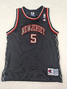 Jason Kidd New Jersey Nets Vintage Champion Youth Size L (14-16) NBA - Picture 1 of 10