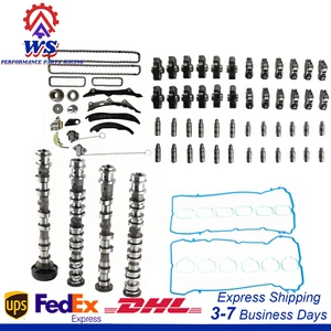 Camshaft Rocker Arm Lifters Timing Chain Kit For 16-24 Jeep Dodge Chrysler 3.6L - Picture 1 of 10
