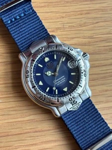 Reloj automático para hombre TAG Heuer 6000 WH5213-K1 azul cronómetro de JP - Imagen 1 de 10
