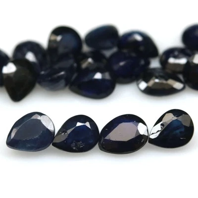 7,23 карата Мадагаскарская груша синий сапфир с подогревом 19 шт. - Изображение 1 из 4