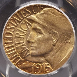 1915-S Panama-Pacific Exposition Gold Dollar PCGS MS64 San Francisco - Picture 1 of 4