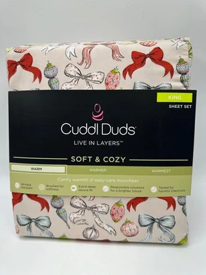 Conjunto de lençóis de microfibra Cuddl Duds com fronhas - Arcos KING 4 peças - Imagem 1 de 4
