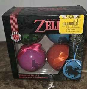 Zelda Nintendo Christmas Ornaments 4 Pack - Picture 1 of 5