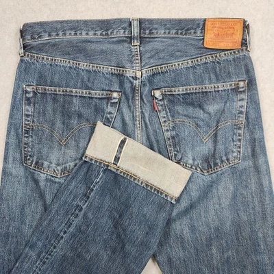 Jeans Levis 501xx 34x34 Azul Ribete Denim Redline Vintage Foto 1 de 4