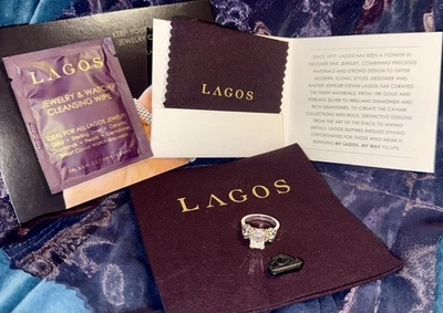 Кольцо Lagos Glacier Ring S/S 18k YG, Lg изумрудная огранка WT топаз размер 7 - Изображение 1 из 4