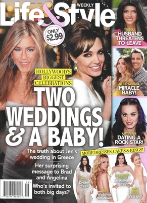 Life and Style Magazine Angelina Jolie Jennifer Aniston Katy Perry 2012 - Image 1 of 4