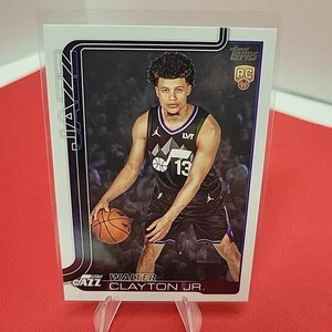 2025-26 Topps Basketball #218 Walter Clayton JR Base Utah Jazz - Picture 1 of 2