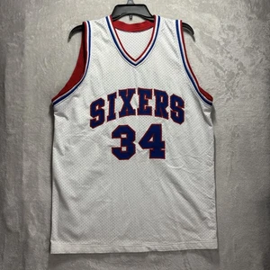Charles Barkley Philadelphia 76ers NBA Jersey #34 White Large - Picture 1 of 6