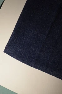 Einfarbig blau Denim Baumwollmischung Stretch Stoff 46 x 65 Zoll Stück 1 Yard Plus - Bild 1 von 3