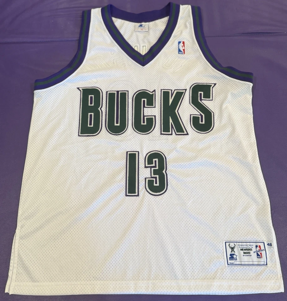 Auténtica camiseta de iniciación de colección de novato Glenn Robinson #13 Milwaukee Bucks 48/XL Foto 1 de 4