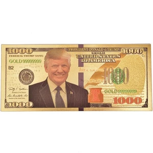 Donald J Trump Gedenkmünze Gold Banknote - Bild 1 von 2