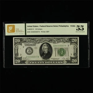 1928A Federal Reserve Notes Philadelphia 20 Dollars Fr#2051C - Picture 1 of 4