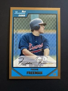 Freddie Freeman 2007 Bowman Draft Picks 1a carta Gold Rookie RC #BDPP12 Braves - Foto 1 di 2