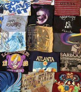 Vintage Wiederverkäufer Premium T Shirt Paket 40 Teile Disney Wu OVP Olympia Harley Y2K 90er - Bild 1 von 12