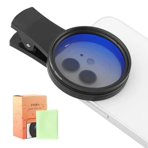 52MM Clip-on CPL Téléphone Caméra Objectif Filtre Kit, Clip On Polariseur Téléphone Caméra... - Photo 1 sur 9