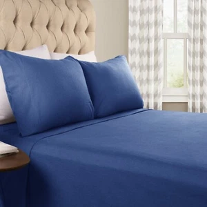 Cotton Flannel Solid Classic Soft Deep Pocket Sheet Set - Picture 1 of 98