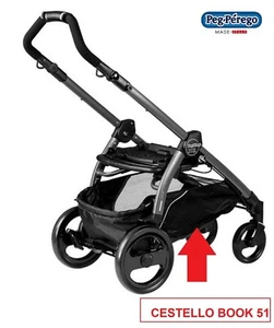 PEG PEREGO BOOK 51 CESTELLO cestino porta oggetti nero -nuovo-Italia - Photo 1/1