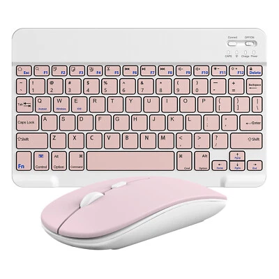 Mini Wireless Bluetooth Keyboard Mouse Set Rechargeable For Android ios Windows - Image 1 of 4
