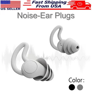 2 Paia Tappi Orecchie Riduzione Rumore 40dB Silicone Super Comodi Riutilizzabili - Foto 1 di 11