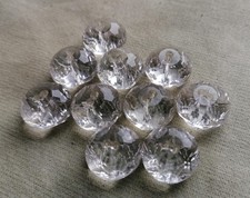 ANTIQUE CZECH GLASS BUTTONS - VINTAGE - ART-DECO - 1920´s-1930´s (10pcs) - E329