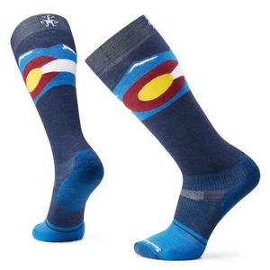 NUEVO CON ETIQUETAS UNISEX SMARTWOOL SNOWBOARD COLORADO SOBRE LA PANTORRILLA CALCETÍN L 30$ AZUL MARINO PROFUNDO - Imagen 1 de 1