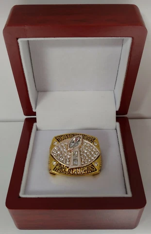 Dexter Jackson - 2002 Tampa Bay Buccaneers Super Bowl Ring W Wooden Display Box Cover