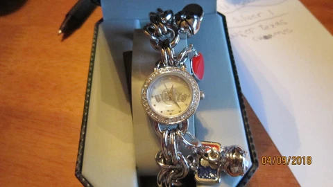 S F GIANTS Game Time Charm Women's Wrist Watch W/ 4 CHARMS Cover