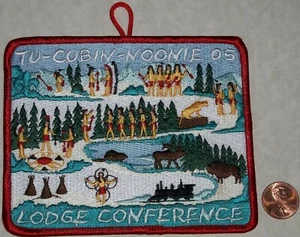 TU CUBIN NOONIE COUNCIL OA 508 BSA UTAH PARKS 2005 CONFERENCE POCKET PATCH 5" - Imagen 1 de 2
