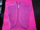 Cherokee Girls Sweater Vest Short Sleeves Pink Size 1
