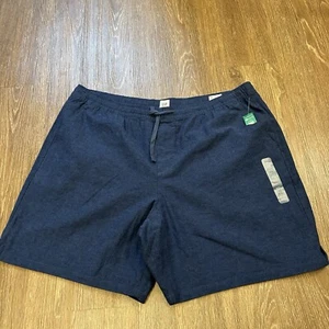 Gap Easy Chino Shorts Mens XXL 2XL 42" Blue Linen Beach Comfort Casual NEW - Picture 1 of 10