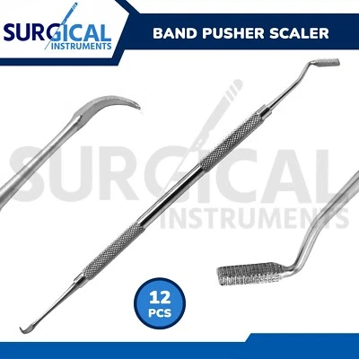 12 Piezas Empujador de Banda Escalador Ortodoncia Instrumentos Dentales Orto Grado Alemán Foto 1 de 3