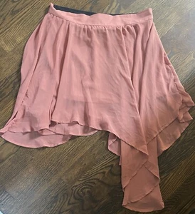 Mauve asymmetrical skirt Sz L - Picture 1 of 2