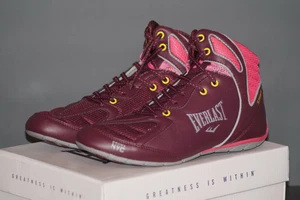 EVERLAST Strike high Damen Boxschuhe Stiefel ELW-124G Burgunder/Pink Burgundy