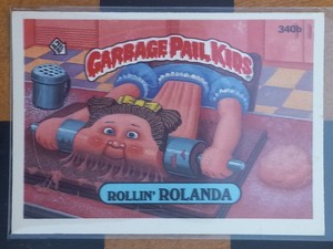 Rollin' Rolanda 1987 Topps Garbage Pail Kids 340b No Copyright