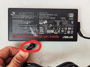 For ASUS TUF F17 FX706HCB Laptop Original Asus 20V 9A A20-180P1A 180W AC Adapter - Picture 1 of 5