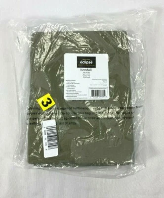 Eclipse Artichoke Green Kendall Blackout Rod-Pocket Curtain Panel, 42"x63" - Image 1 of 2